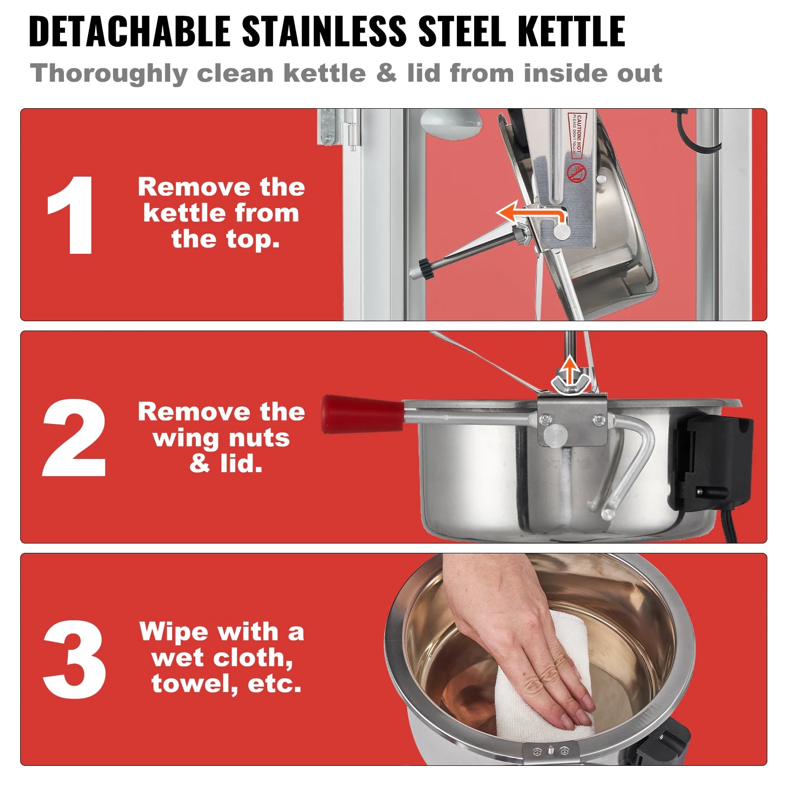 8/12Oz Electric Popcorn Maker, Scoop Spoon