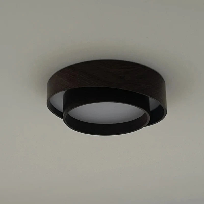Ceiling Lights, Walnut, Black, Dimmable