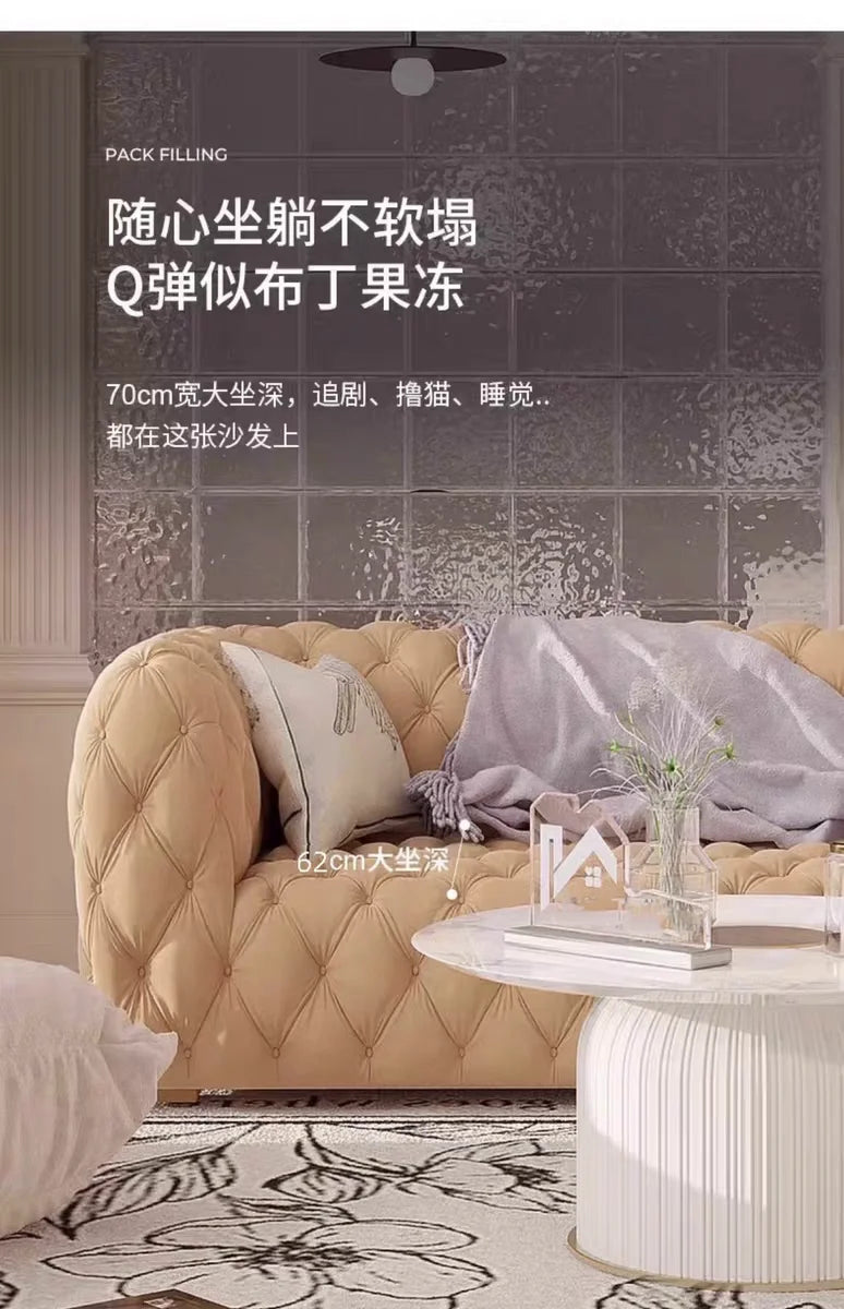 Living Room Sofa Modern Luxury White