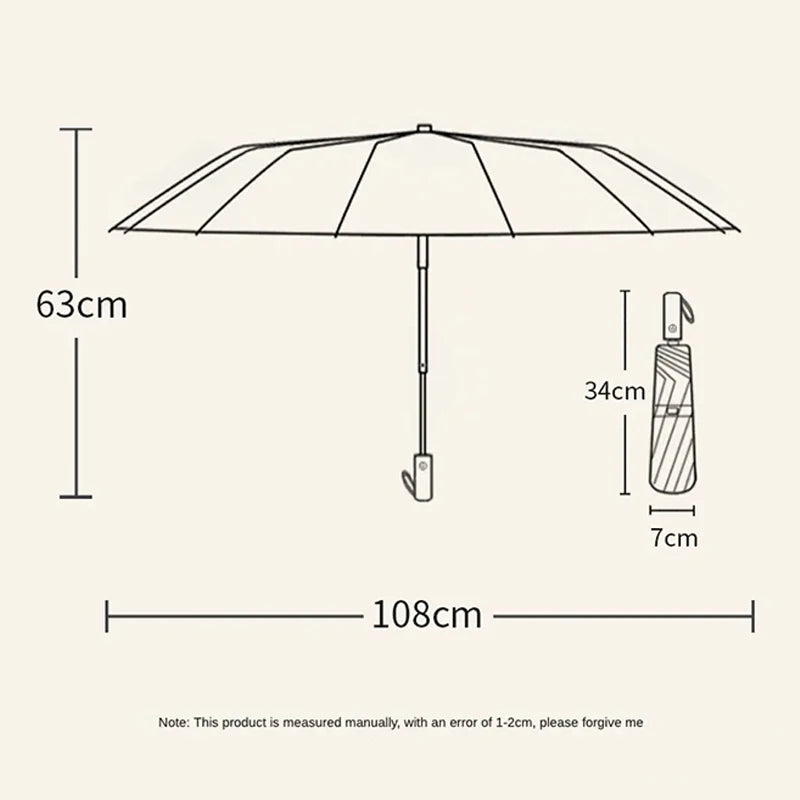 Automatic Folding Large Strong Parasol Umbrellas