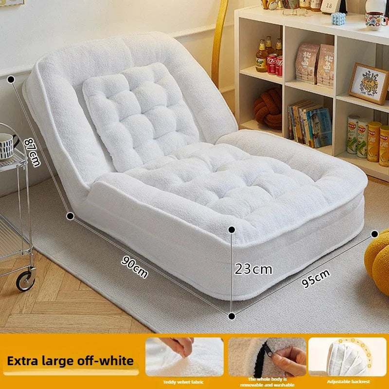 reclining and sleeping single bedroom small sofa