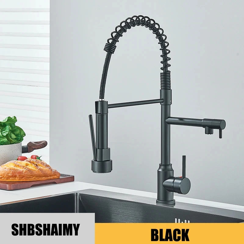 Sink Faucet Pull Down, Dual Spout
