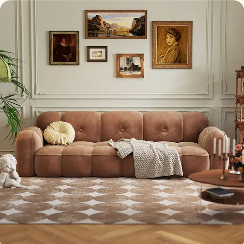 Brown Living Room, Small Apartment, Marshmallow Cloud Sofa