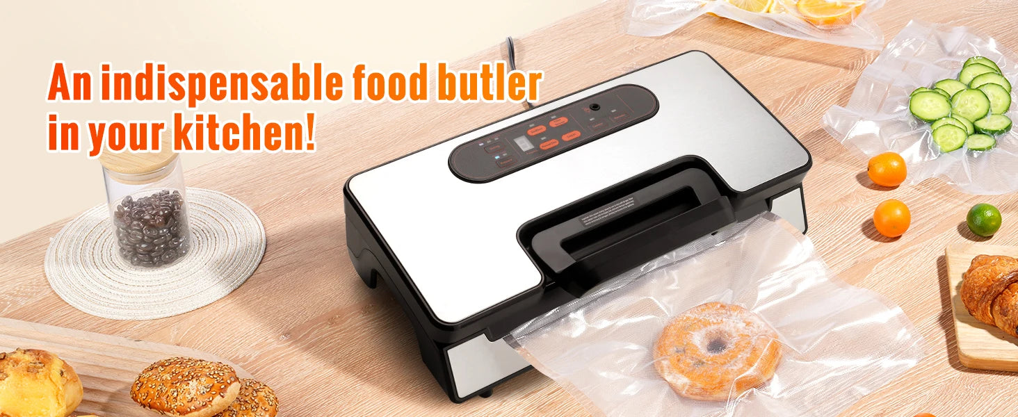 Vacuum Sealer Food Packaging Machine with 10 bags