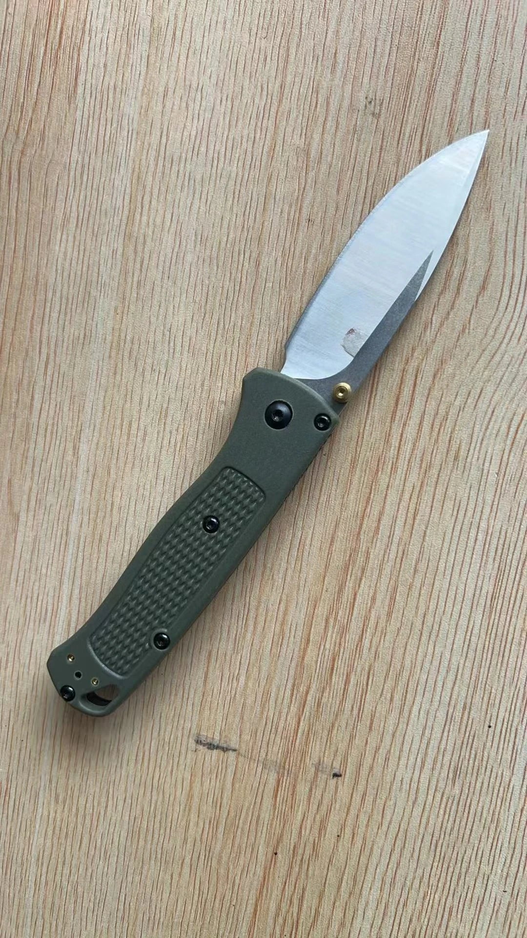 Folding Pocket Knife Black/ White Blade