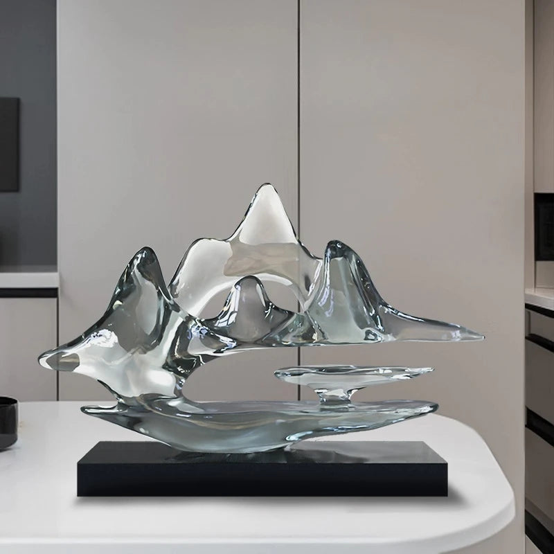 Transparent Resin Statue Decoration, Two Sizes