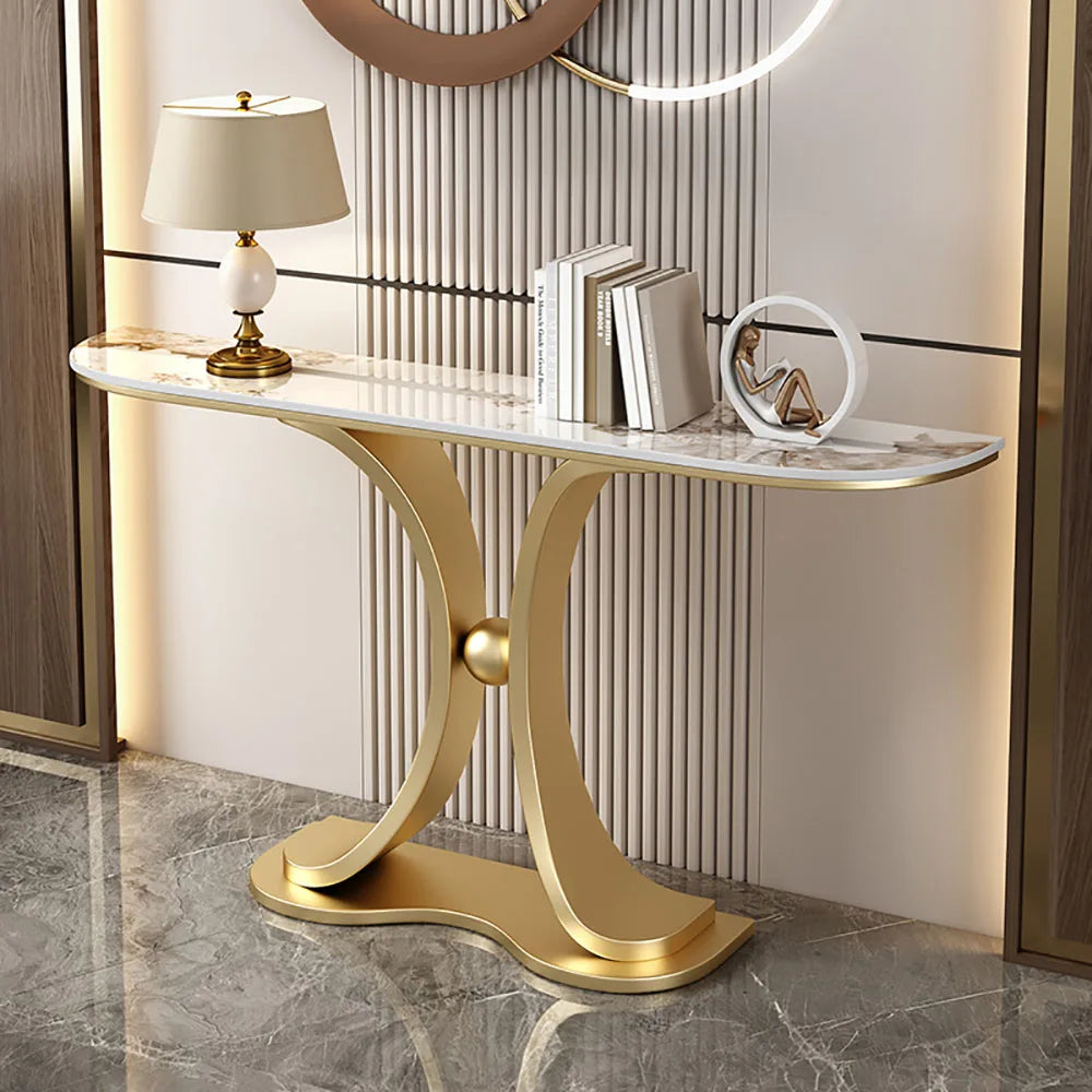 Hallway Lobby Marble Console Table