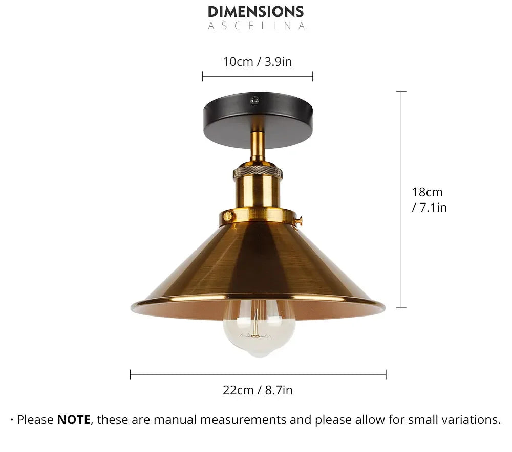 Ceiling Light vintage, Retro Loft ceiling