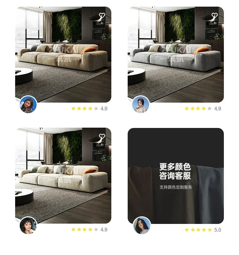 Fabric Corner Modular Living Room Sofas