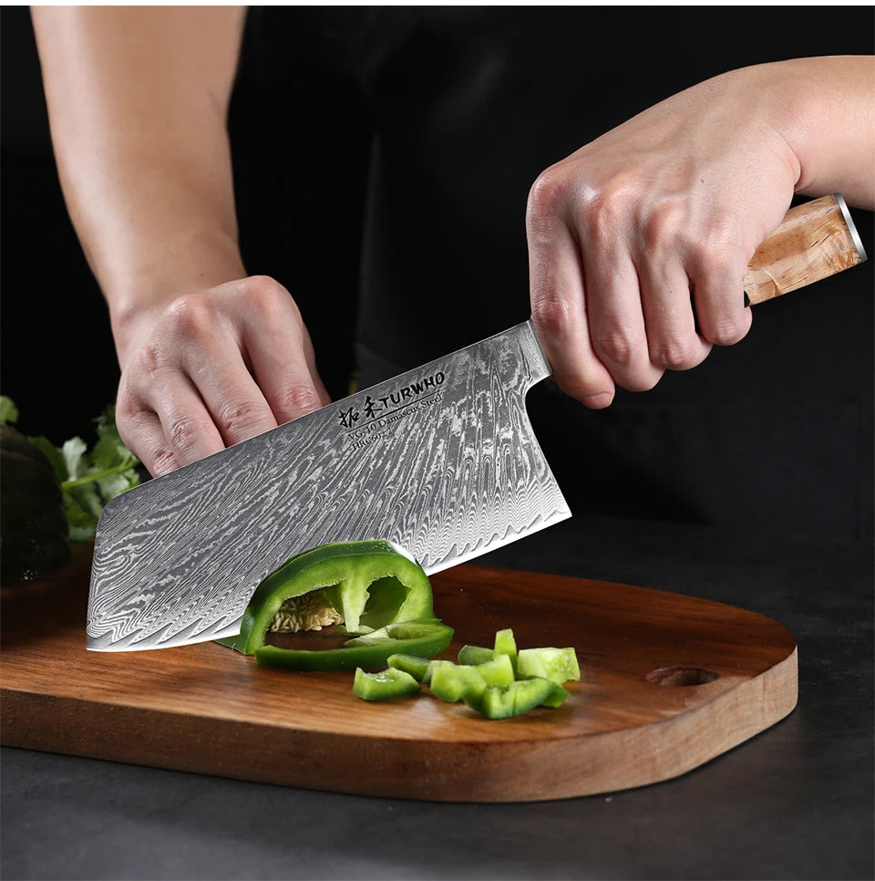 Damascus Kitchen Chef Knife High Carbon Steel