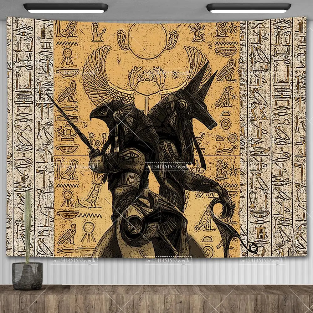 Egyptian Mythology Tapestries, for Room Aesthetic