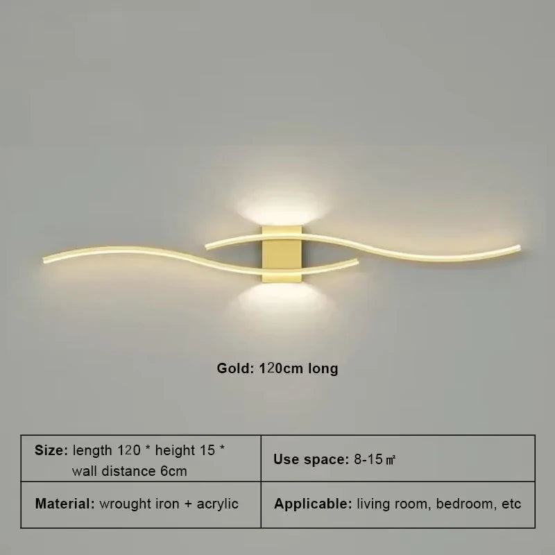 LED Wall Lamp, Smart Remote Control, Adjustable Color