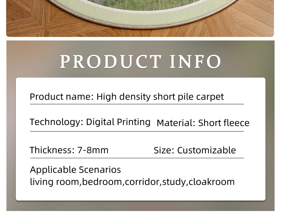 Round, Soft, Anti-slip Carpets