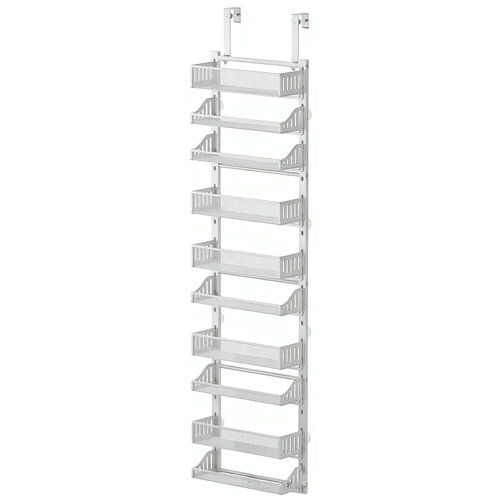 10-Tier Pantry Door Hanging Steel Storage Rack