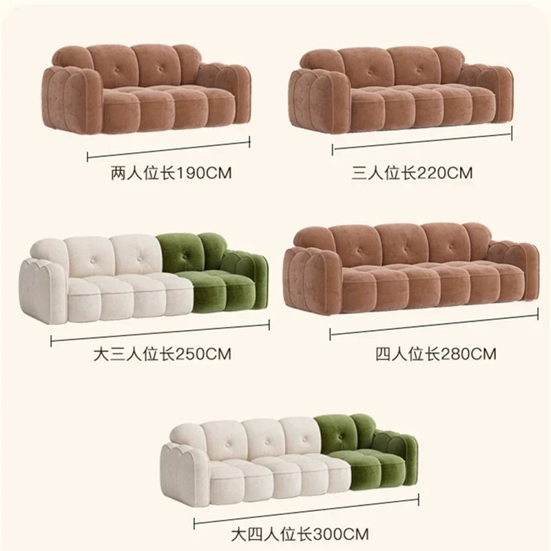 Brown Living Room, Small Apartment, Marshmallow Cloud Sofa
