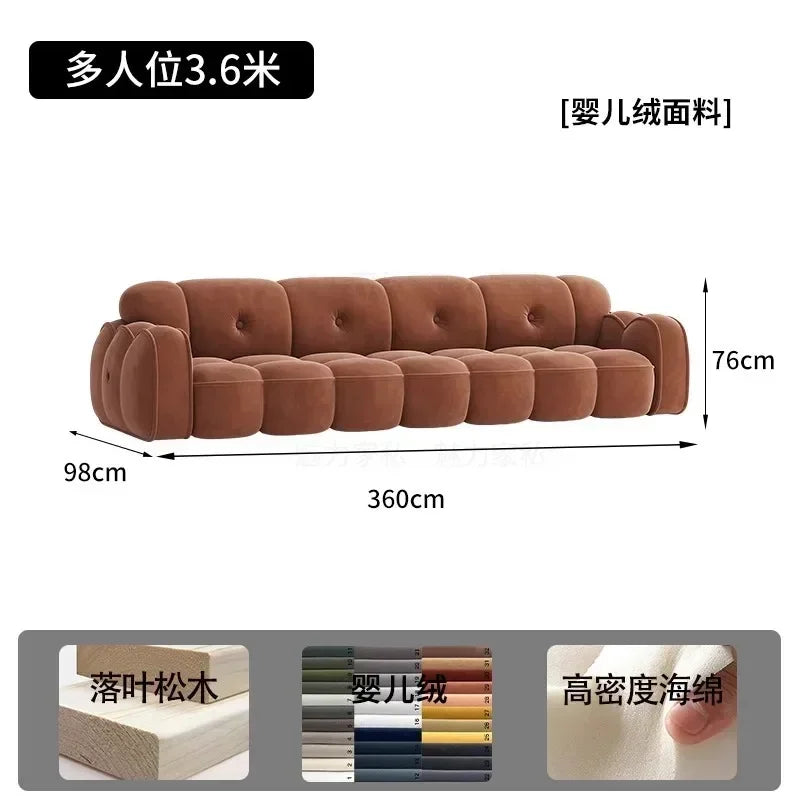 Brown Living Room, Small Apartment, Marshmallow Cloud Sofa