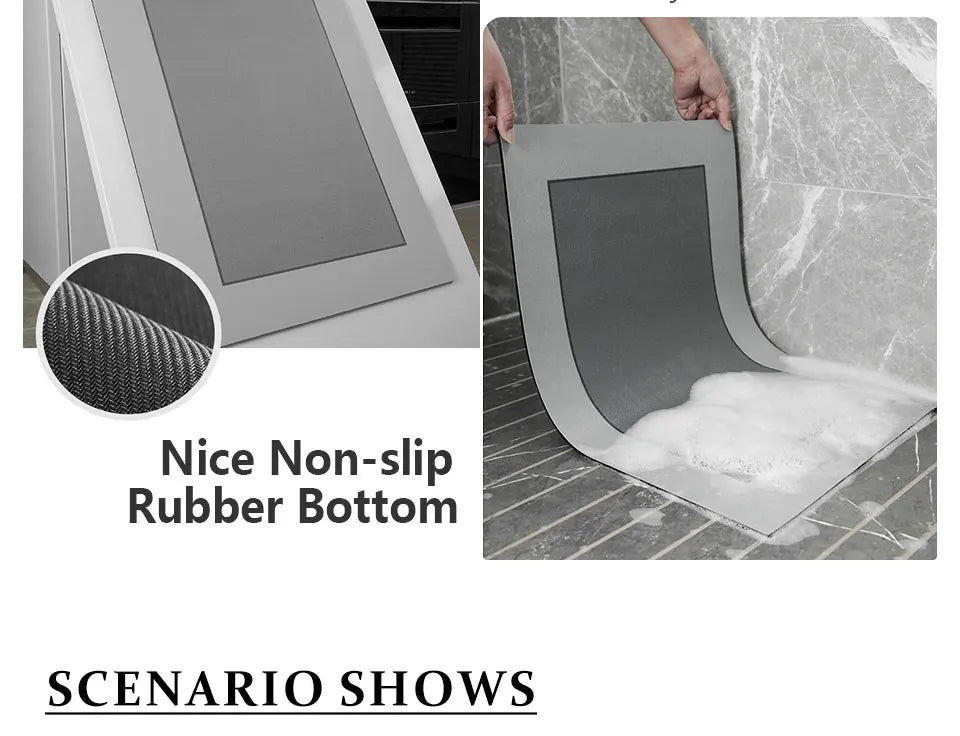 Super Absorbent Mat, Non-slip, Bathroom, Kitchen