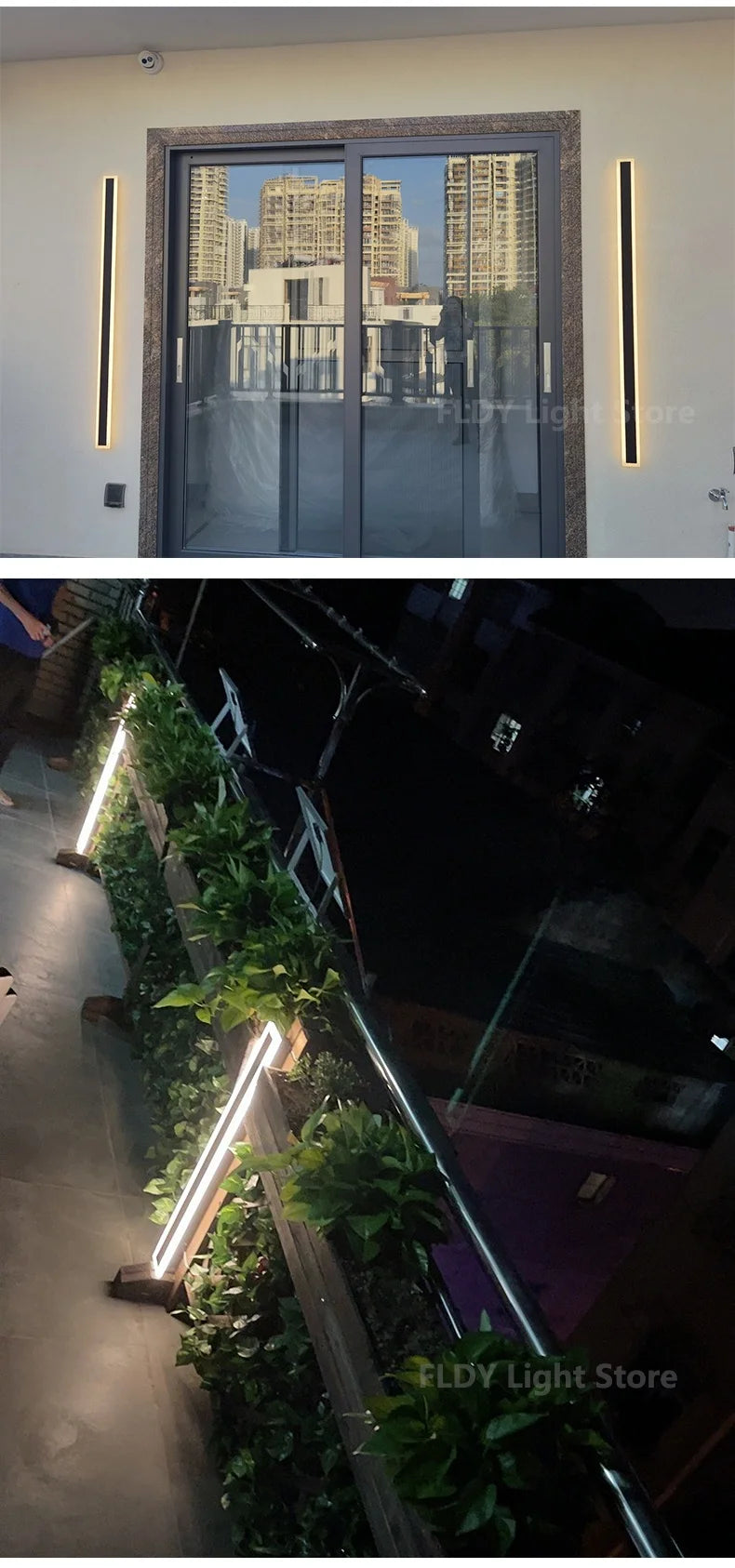 Long Strip Outdoor Waterproof Wall Garden Lights