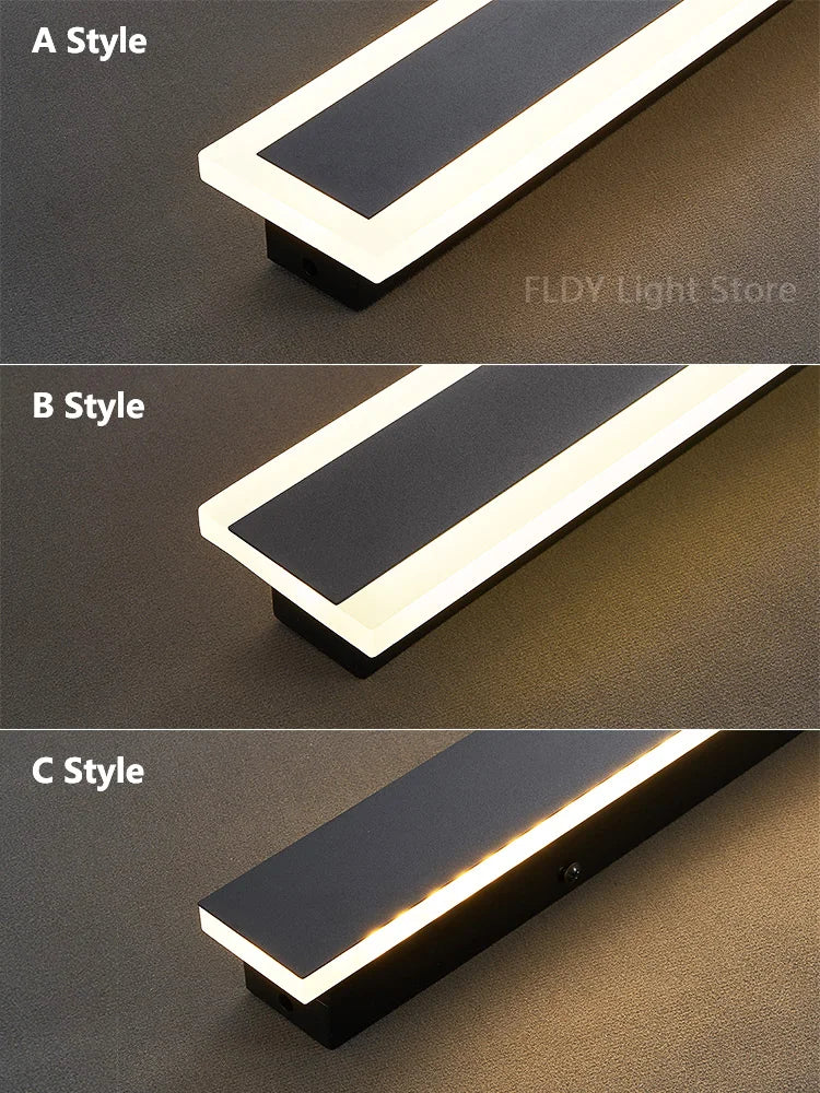 Long Strip Outdoor Waterproof Wall Garden Lights