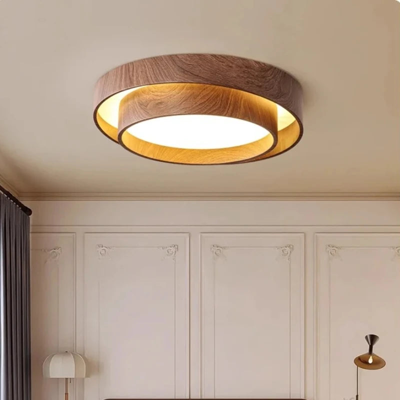 Ceiling Lights, Walnut, Black, Dimmable