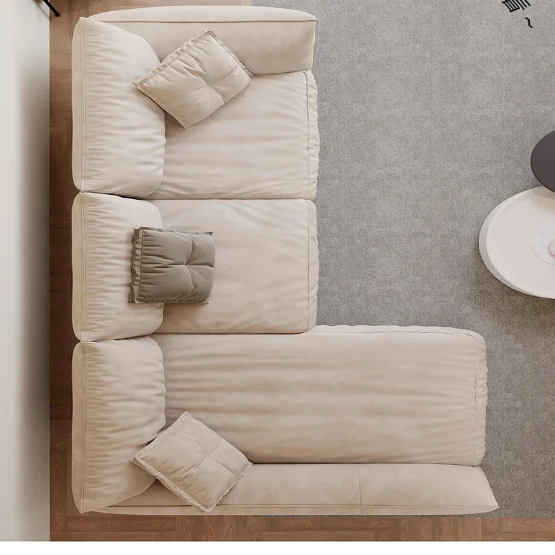 Velvet Corner Sofa for Cozy Living Room