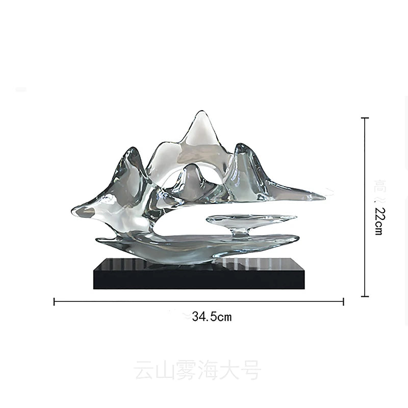 Transparent Resin Statue Decoration, Two Sizes
