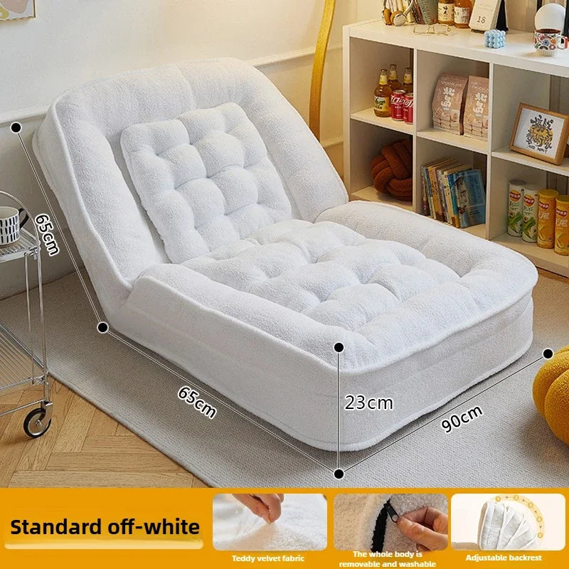 reclining and sleeping single bedroom small sofa