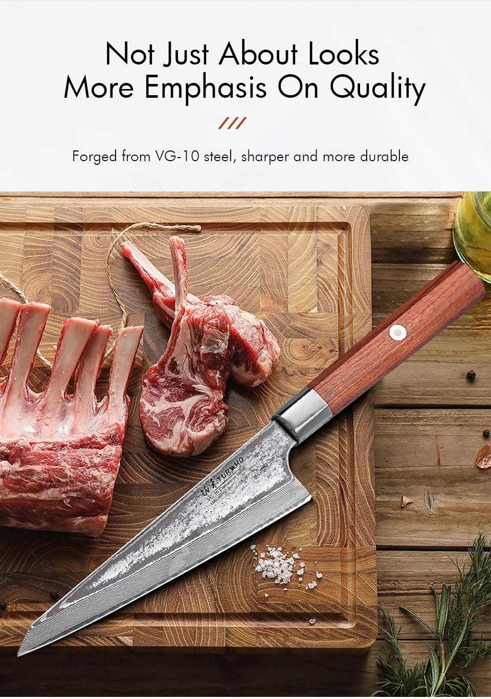 6" Honesuki Utility Knife Damascus Steel Chef Knives