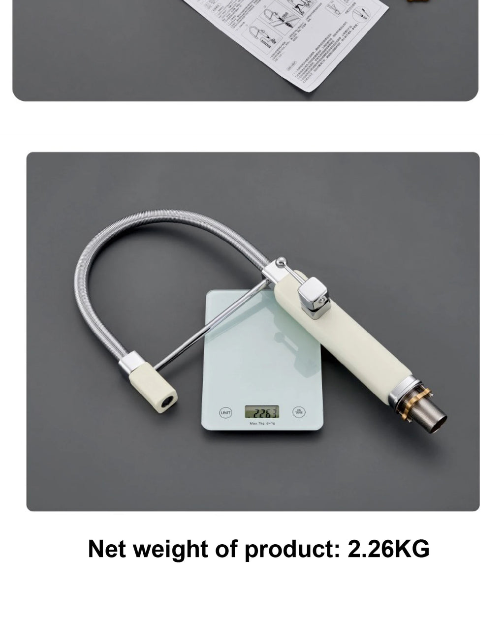 kitchen faucet with single handle, pull-out Spray