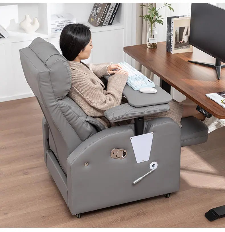 Leather Sofa Lounge Armchair Living Room Recliner