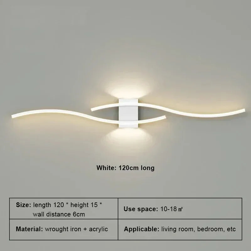 LED Wall Lamp, Smart Remote Control, Adjustable Color