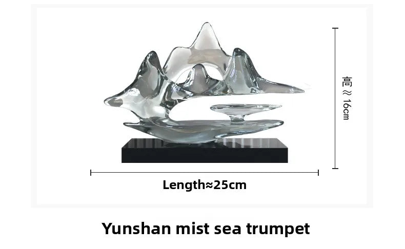 Transparent Resin Statue Decoration, Two Sizes