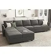 L Shaped Couch with Reversible Chaise.