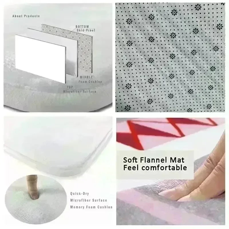 Non-slip Retro Home Decor Rugs