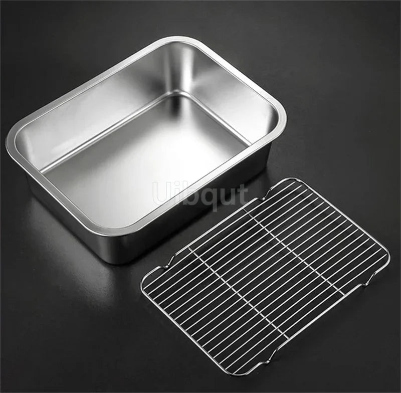 Stainless Steel Trays, Storage, Kitchen Containers, Lids