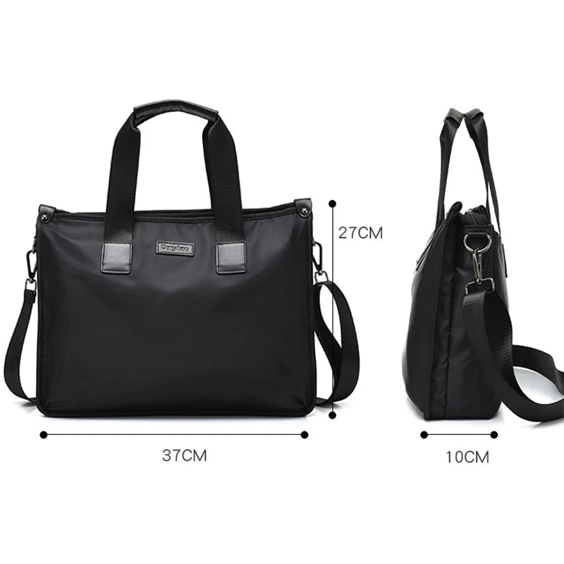 Business Briefcase Polyester Laptop Crossbody Bag