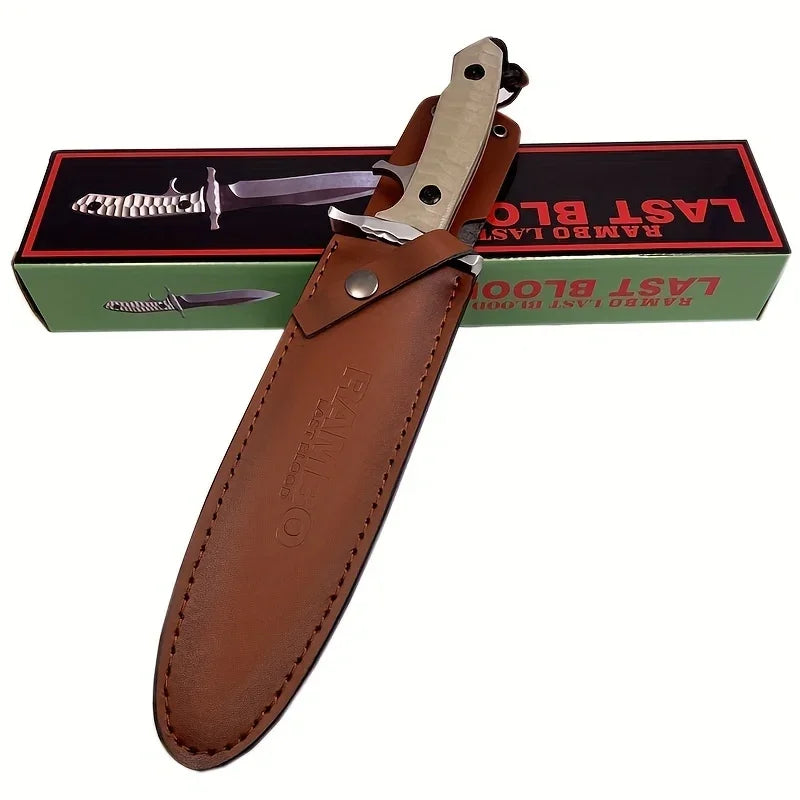 Outdoor tactical knife with knife sheath