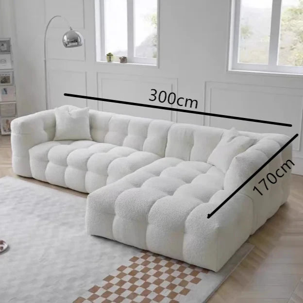 Plush Reclining Sofa Corner Lounger