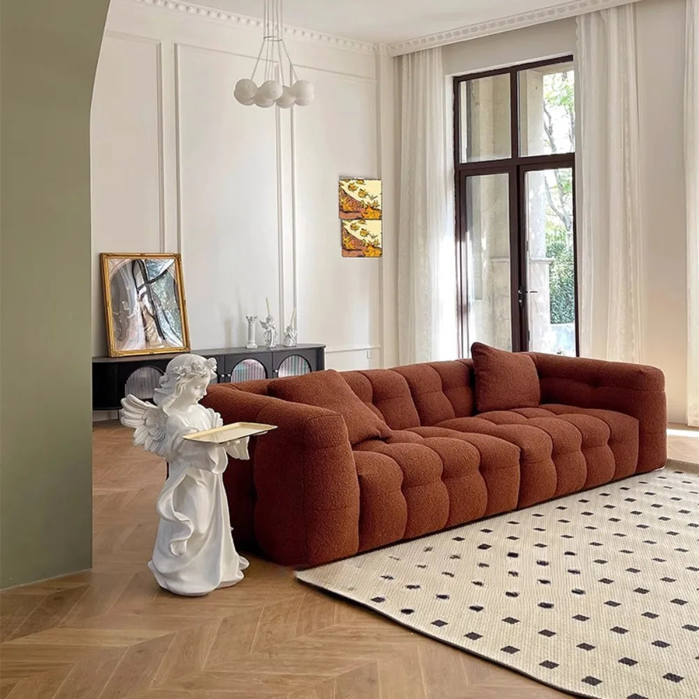 Plush Reclining Sofa Corner Lounger