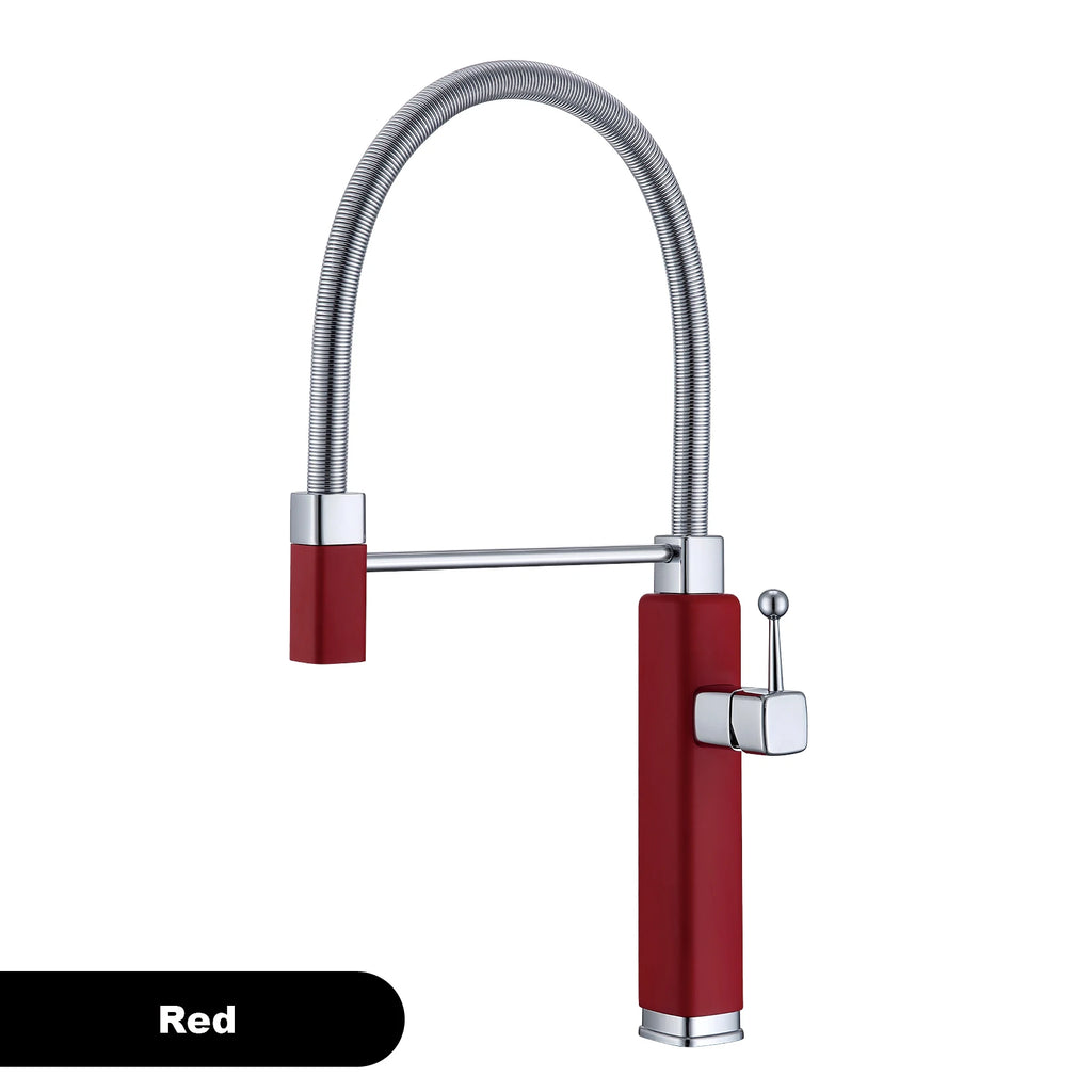 kitchen faucet with single handle, pull-out Spray
