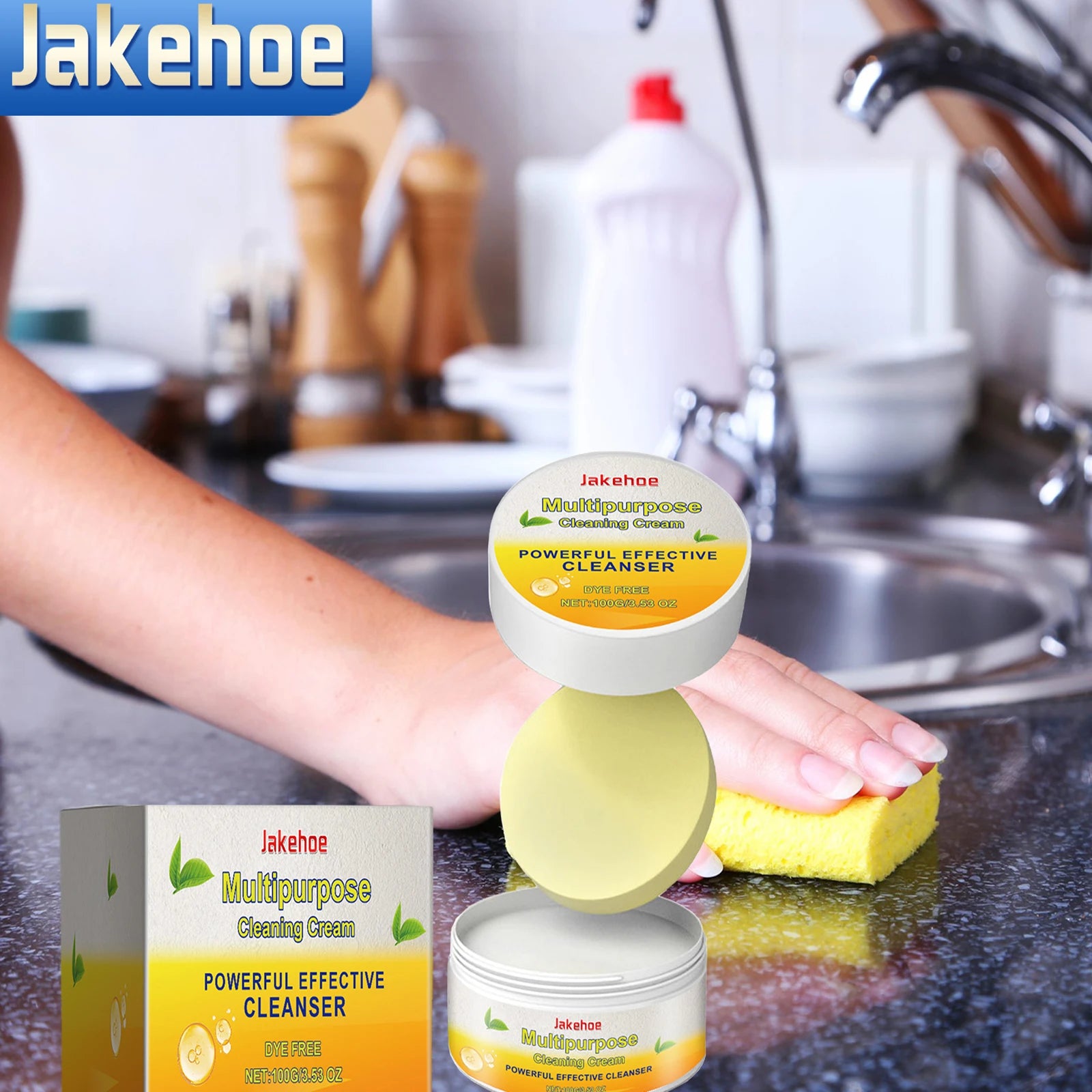 5pc Kitchen Oil, Dust, Stain, Grease Remover Cream