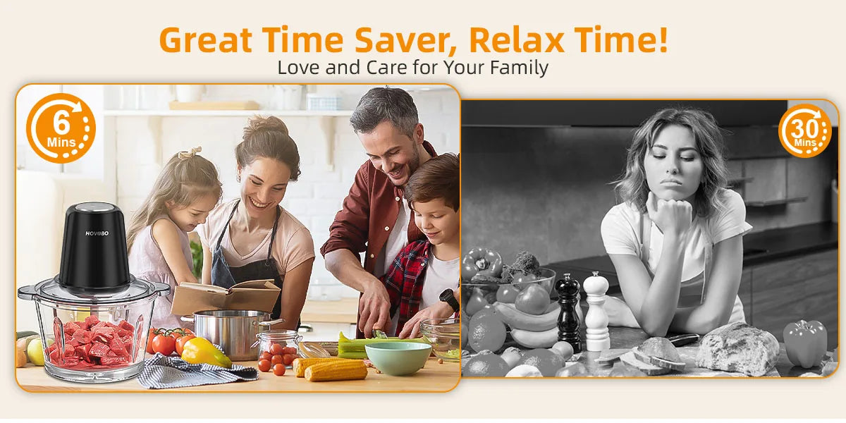 Food Processor Electric Meat Grinder Food Chopper