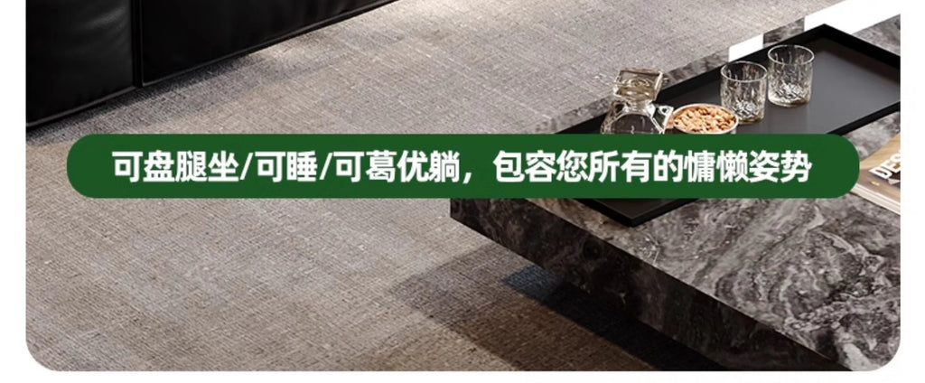 Composite Leather Sectional Apartment Sofa