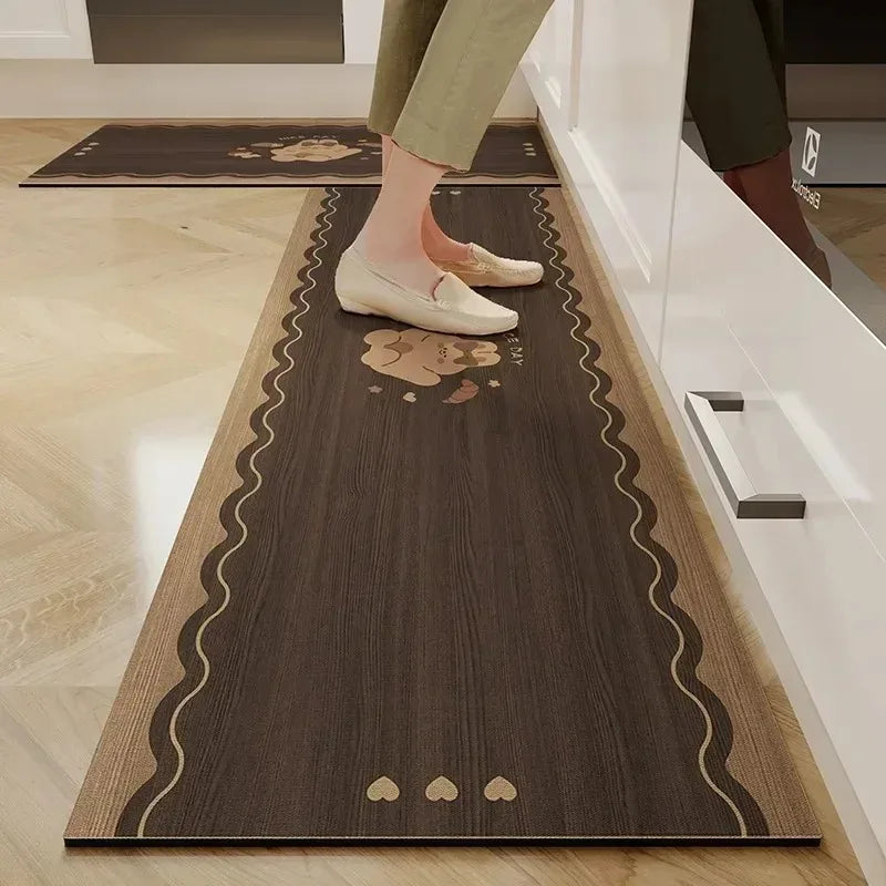 Waterproof Non-slip wood Grain Carpets