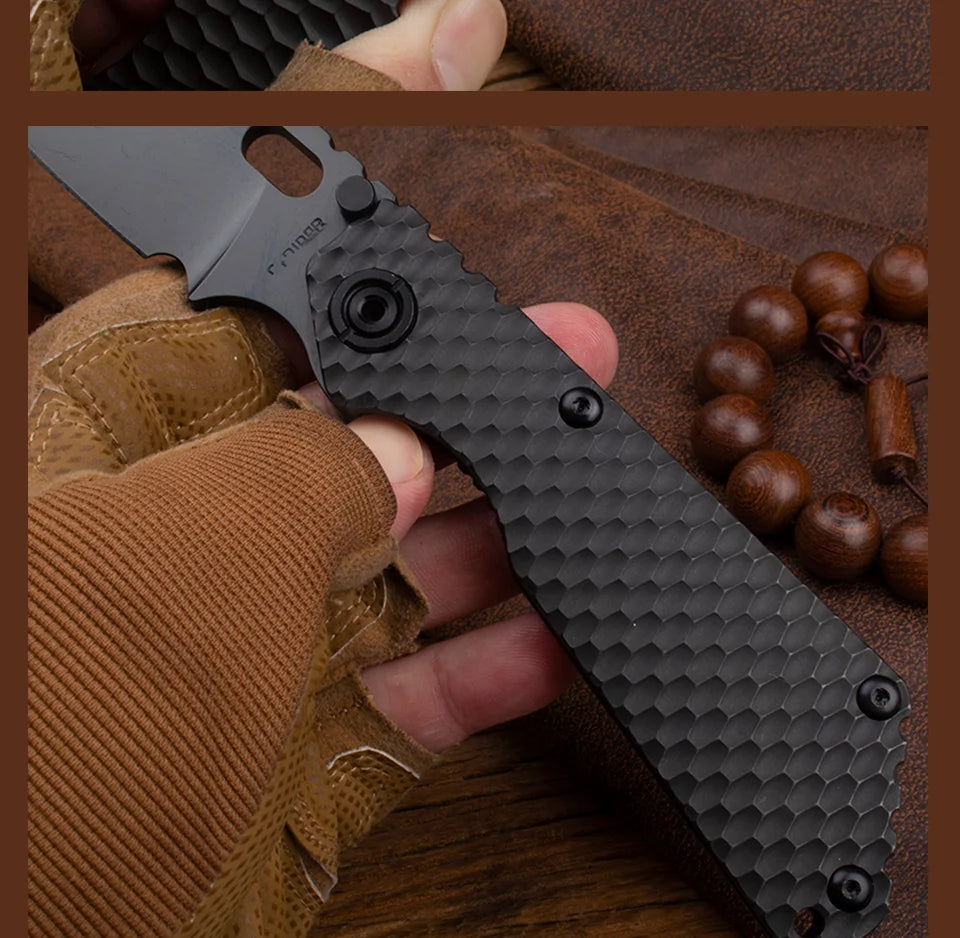 Titanium Handle, Folding Pocket Knife