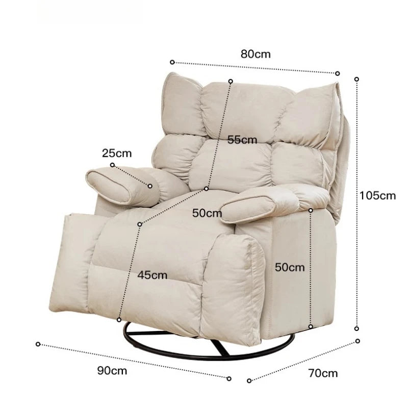 Leather Sofa Lounge Armchair Living Room Recliner