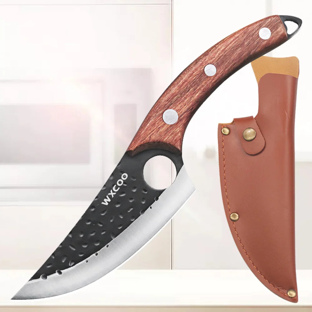 Handmade Forged Kitchen Knives 1-5 Pcs Set