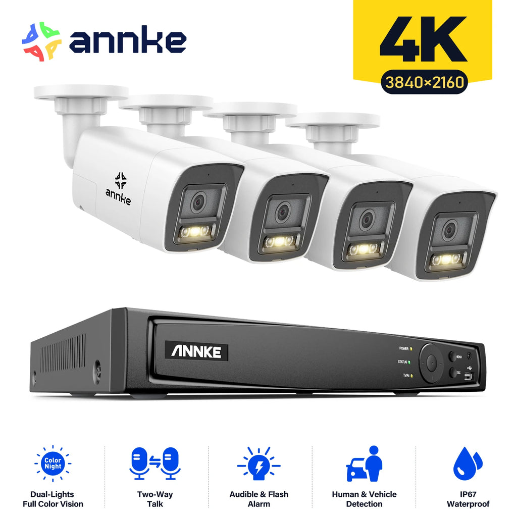 Video Surveillance System CCTV 2-Way Audio Recording