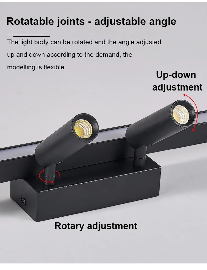 Ceiling Lamp Track Lighting, Black, White