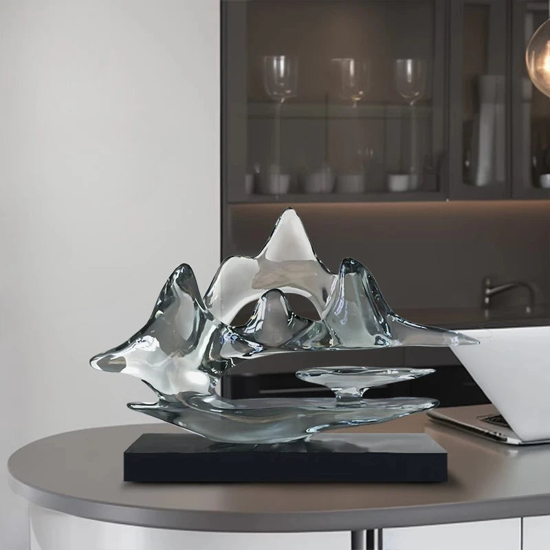 Transparent Resin Statue Decoration, Two Sizes